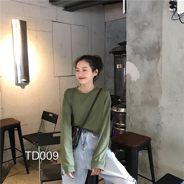  TD009 - ÁO TAY DÀI BASIC BO TAY 